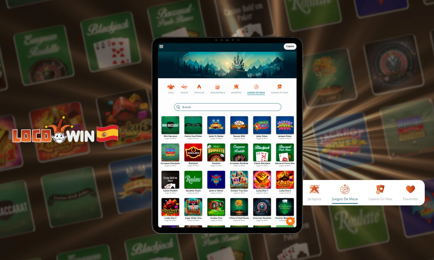 Los mejores juegos de mesa en Locowin Casino